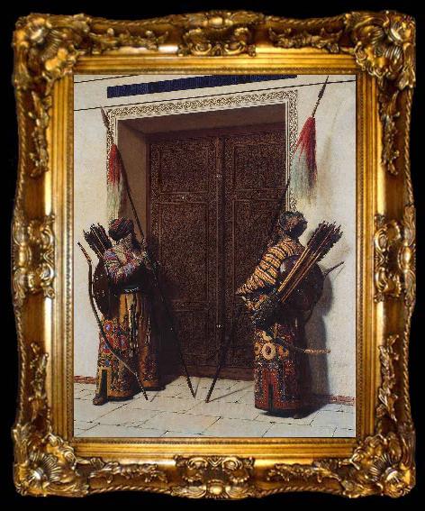 framed  Vasily Vereshchagin Tamerlans doors, ta009-2
